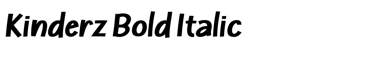 Kinderz Bold Italic
